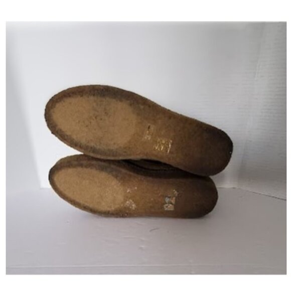 Free People Vegan Suede & Shearling Lined Ankle Boots Buckle Size 10 Cozycore - Picture 9 of 9